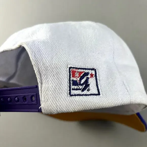 Vintage Minnesota Vikings Hat Snapback White The Game Big Logo NFL Football 90s - Picture 6 of 12